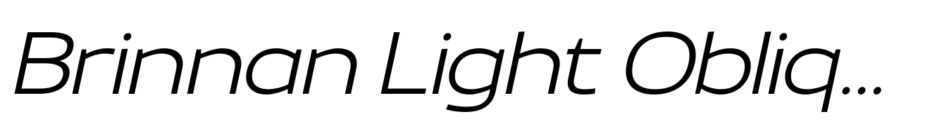 Brinnan Light Oblique